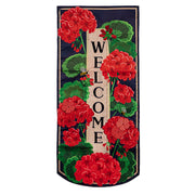 Evergreen Geranium Welcome Everlasting Impressions Textile Decor