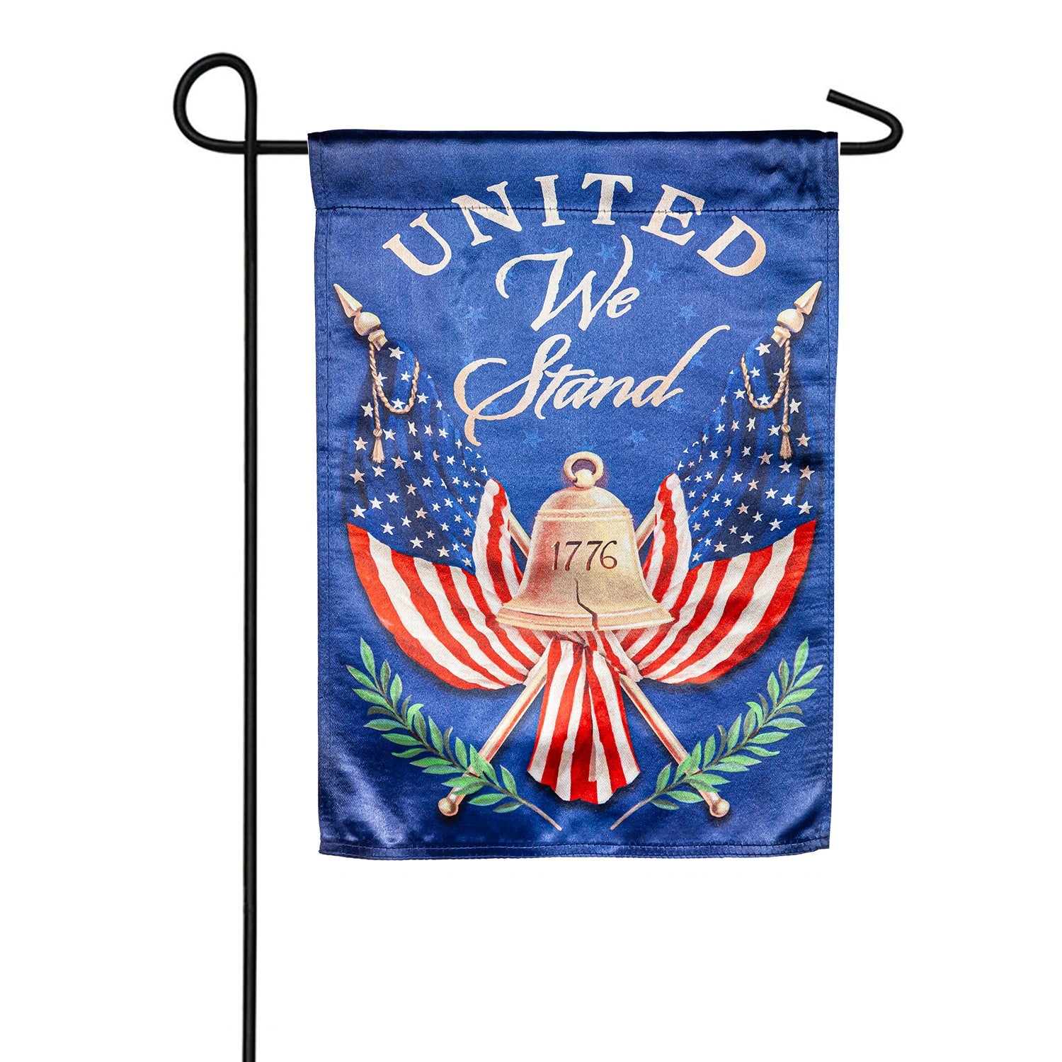 Evergreen Lustre Garden Flag - United We Stand