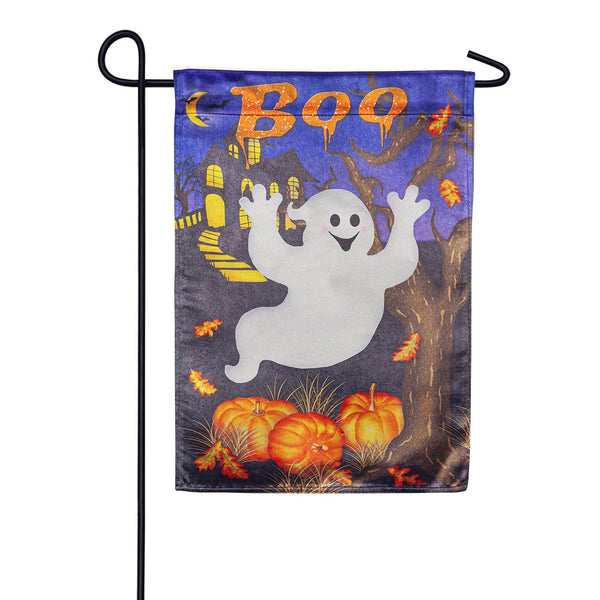 Evergreen Lustre Garden Flag - Boo Ghost