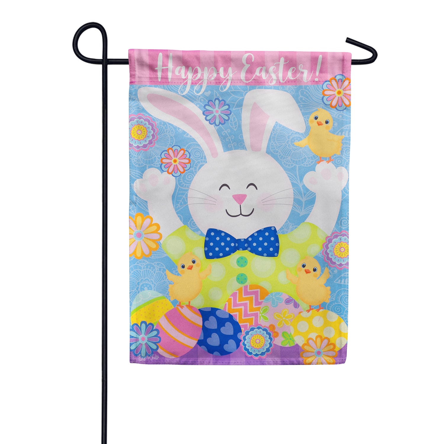 Easter Fun Suede Garden Flag