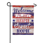 Evergreen Suede 2-Sided Garden Flag - Farmhouse Home Sweet Home