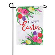 Evergreen Applique Garden Flag - Easter Floral