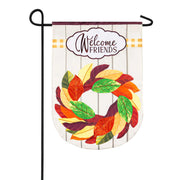 Evergreen Applique Garden Flag - Magnolia Wreath