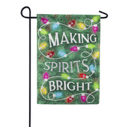 Evergreen Applique Garden Flag - Making Spirits Bright