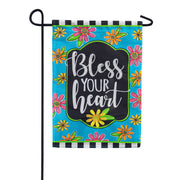 Evergreen Applique Garden Flag - Floral Blessing