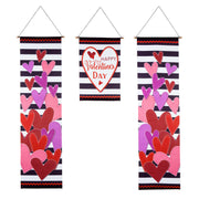 Valentine's Hearts and Striped Door Banner Kit