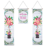 Welcome to Our Home Topiary Door Banner Kit