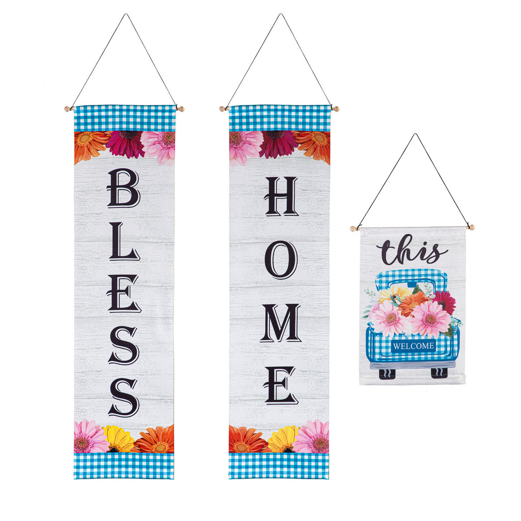 Bless This Home Door Banner Kit