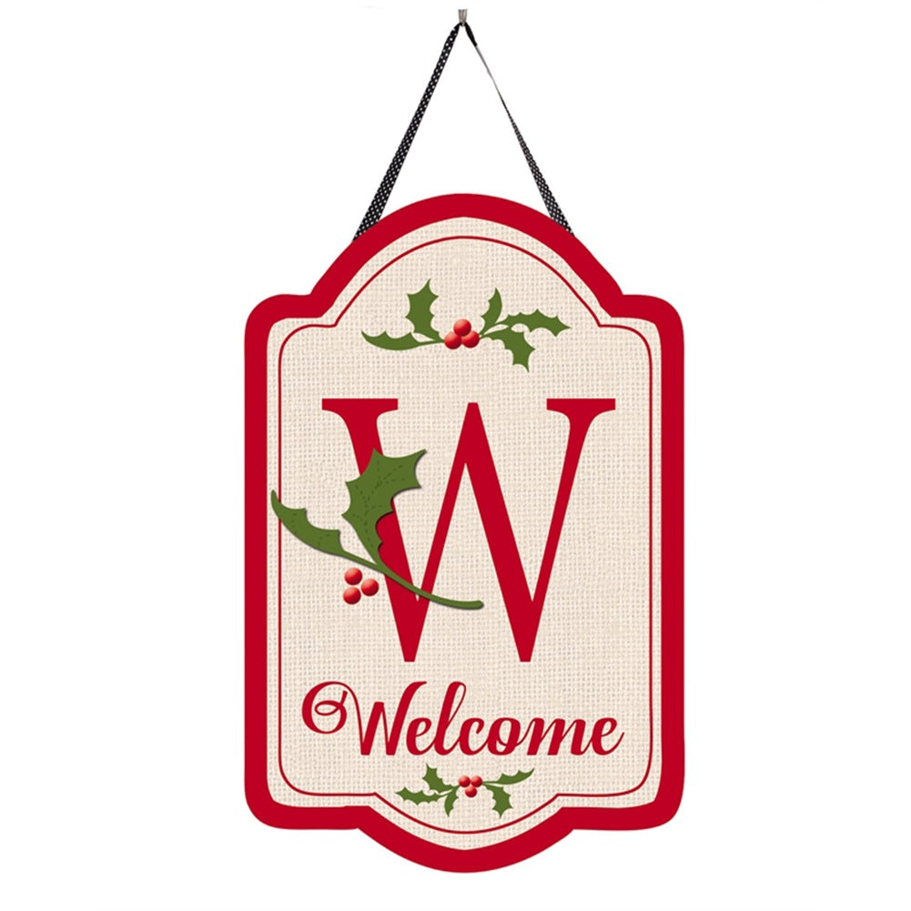 Evergreen Holly & Berry W Door Decor