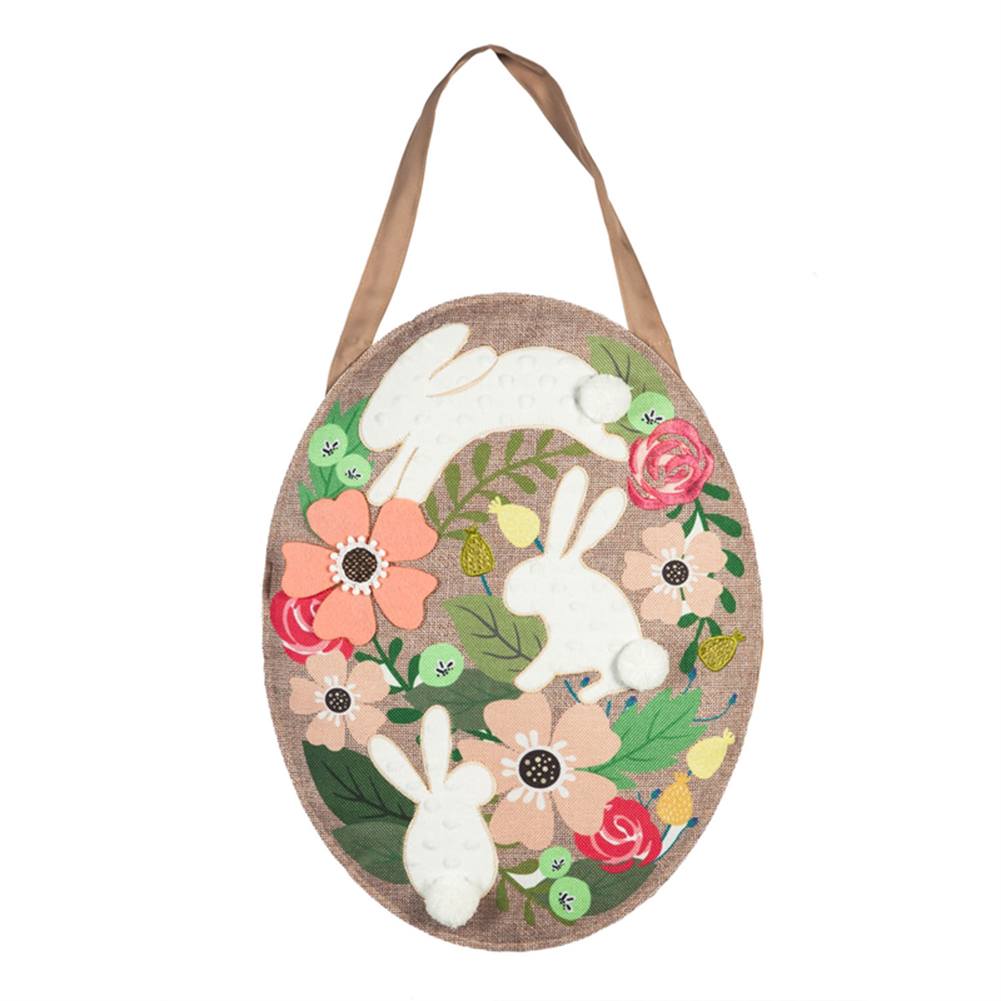 Evergreen Spring Bunnies Door Decor
