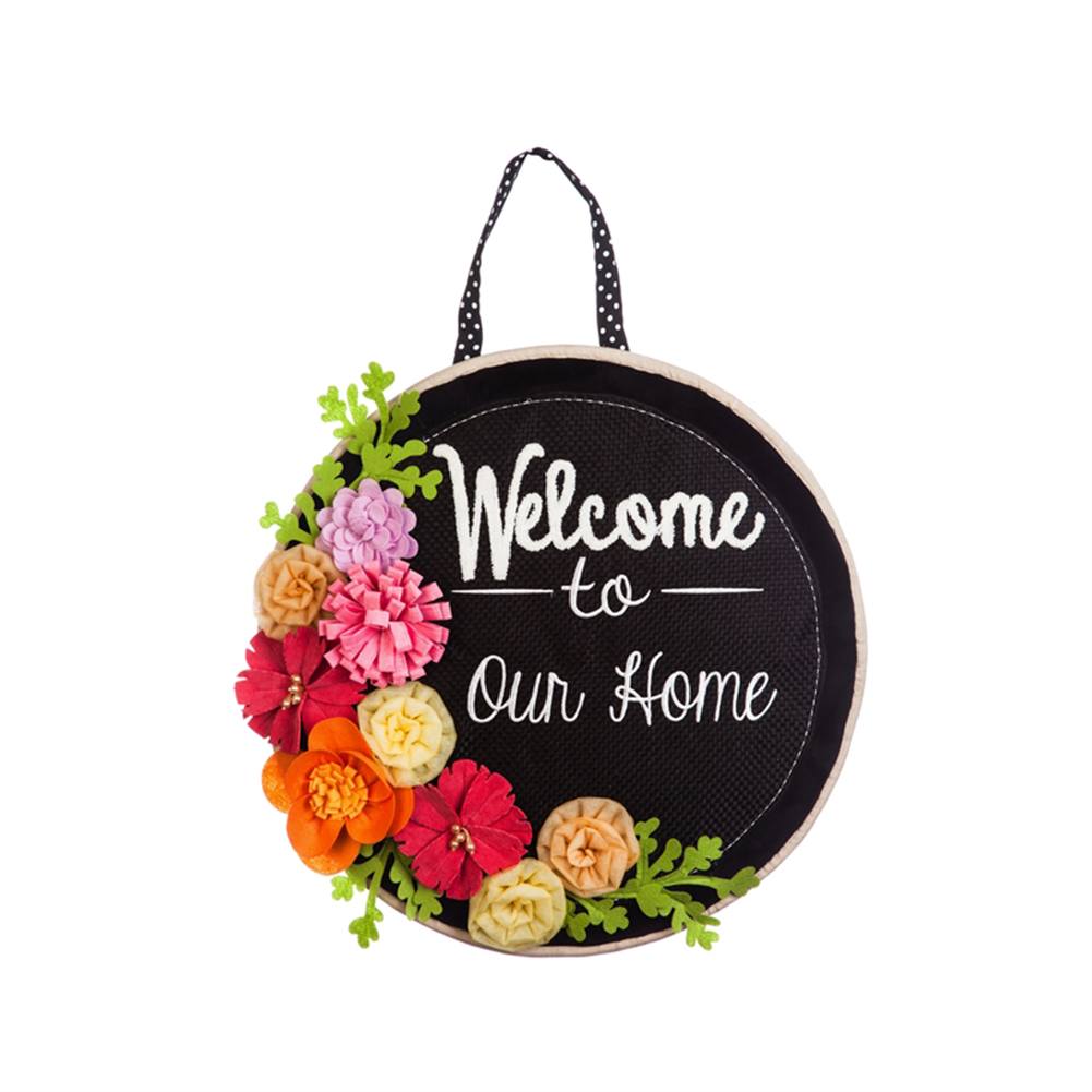 Evergreen Springtime Welcome Door Decor (Large)