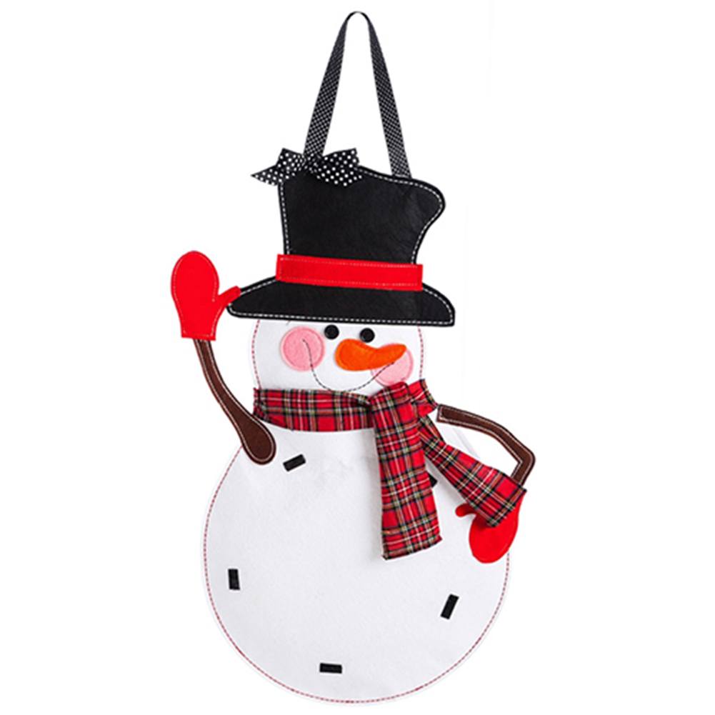 Evergreen Decor Snowman Door Decor