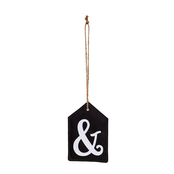 Evergreen Door Tag - "&" Reversible Joiner Text