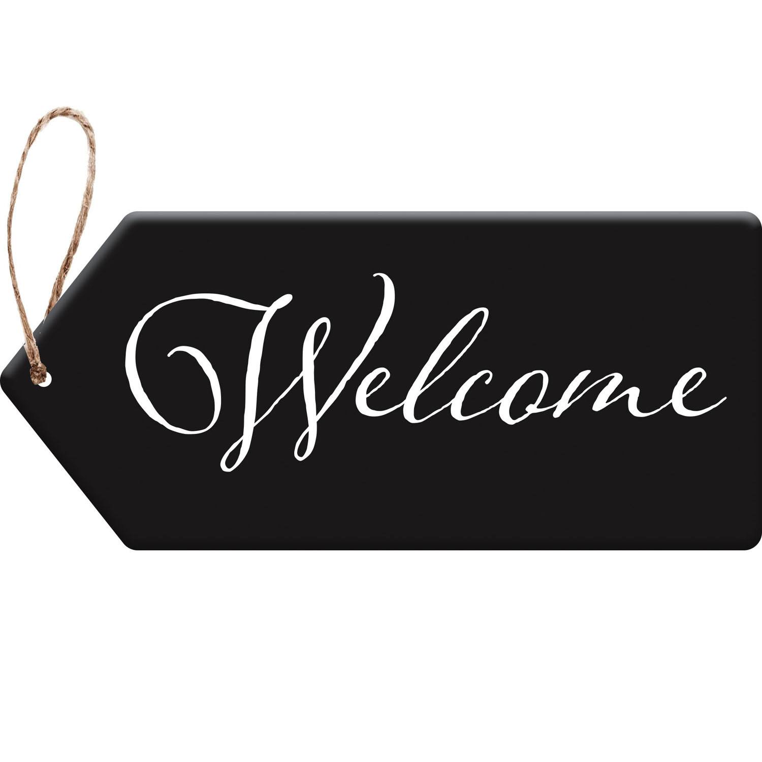 Evergreen Door Tag - Welcome