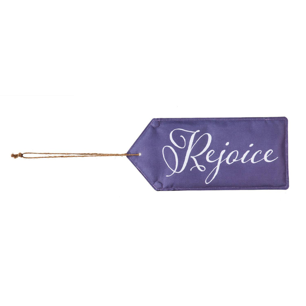Evergreen Door Tag - Rejoice