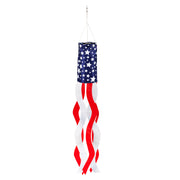 Evergreen Stars and Stripes Lit Windsock