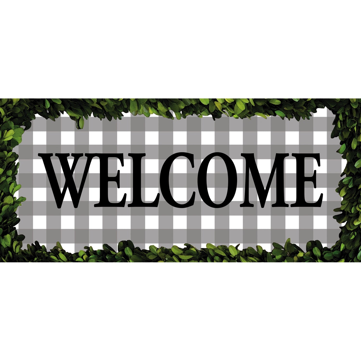 Boxwood Framed Plaid Sassafras Switch Mat (22