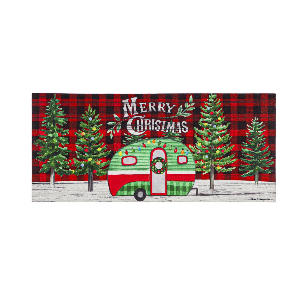 Christmas Camper Sassafras Switch Mat (22" x 10")