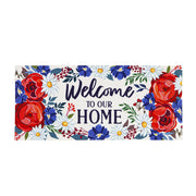 Evergreen Sassafras Switch Mat - Patriotic Welcome to Our Home
