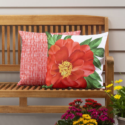 Blooming Red Pillow Cover