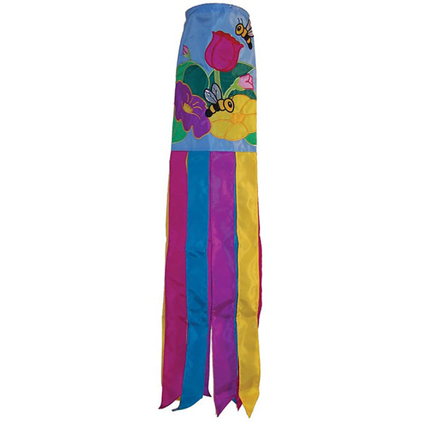 In the Breeze Windsock - Floral Bee