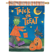 Trick or Treat Dura Soft House Flag