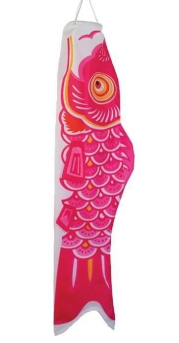 Pink Koi Fish Windsock