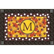 Fall Follies Monogram M Door Mat