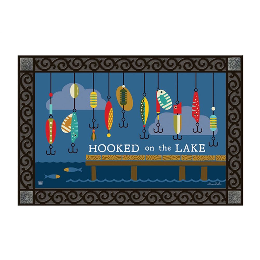 Hooked on the Lake Door Mat