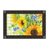 Sunflowers on Gingham Door Mat