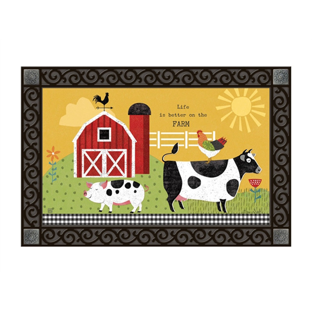 Farm Charm Fun Door Mat