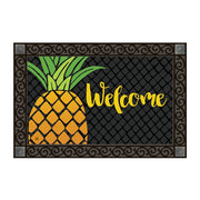 Cropped Pineapple Welcome Door Mat