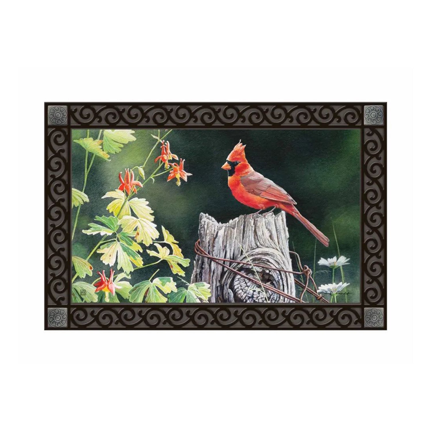 Cardinal Song Door Mat