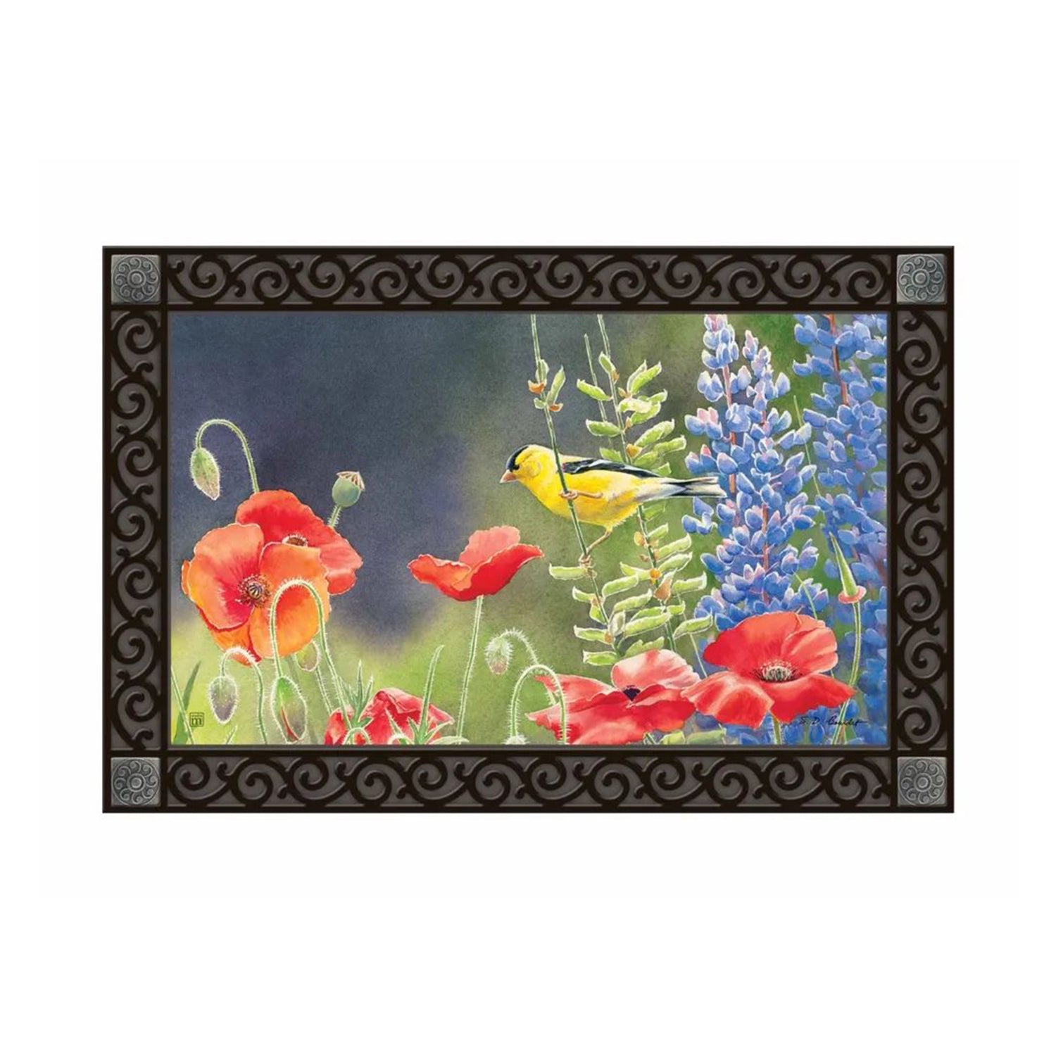 Goldfinch Song Door Mat