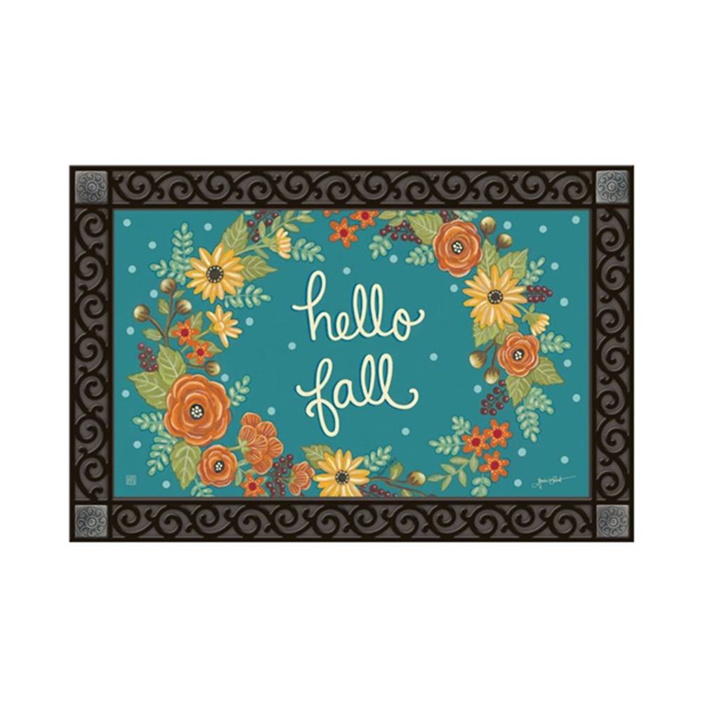 Fall Greeting Door Mat