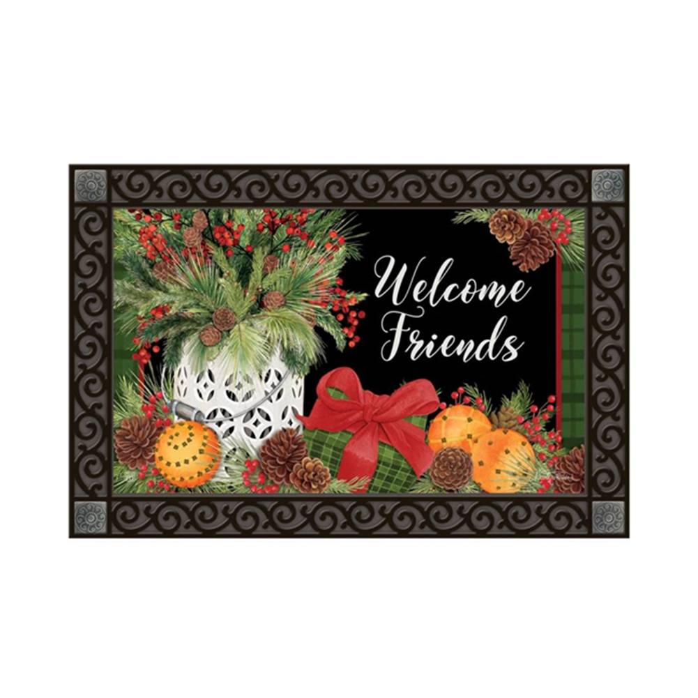 Spiced Oranges Door Mat