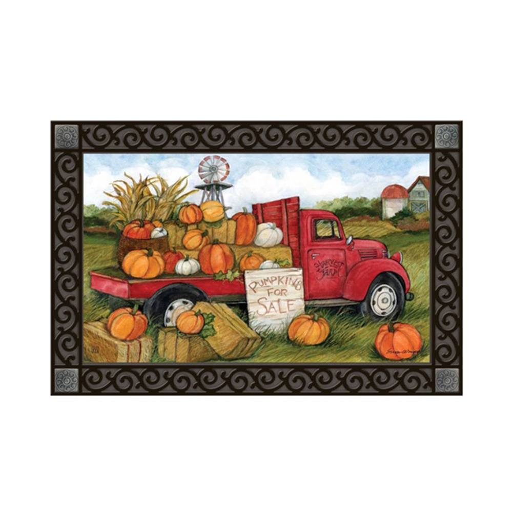 Pumpkins for Sale Door Mat