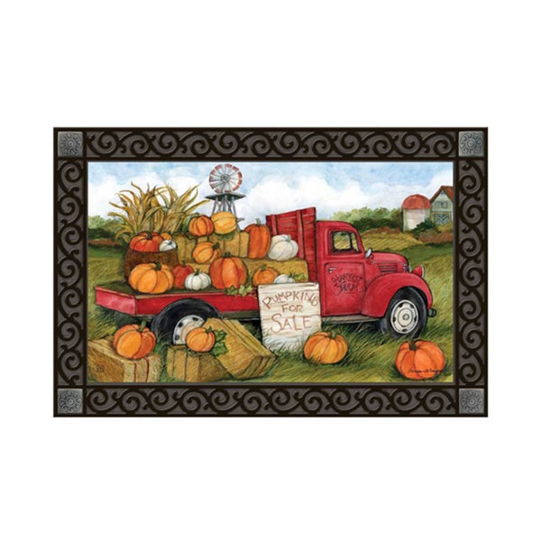 Pumpkins for Sale Door Mat