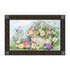 Easter Bunny Basket Door Mat