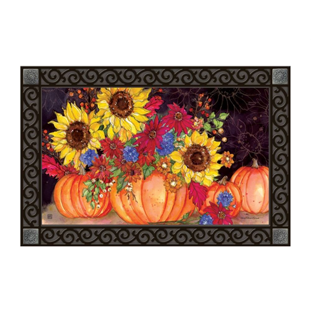 Pumpkin Bouquet Door Mat