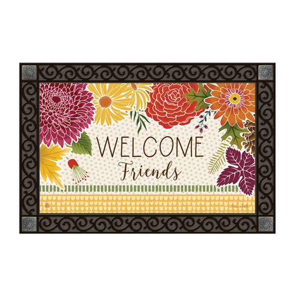 Autumn Floral Door Mat