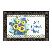 Joy Grows Here Door Mat