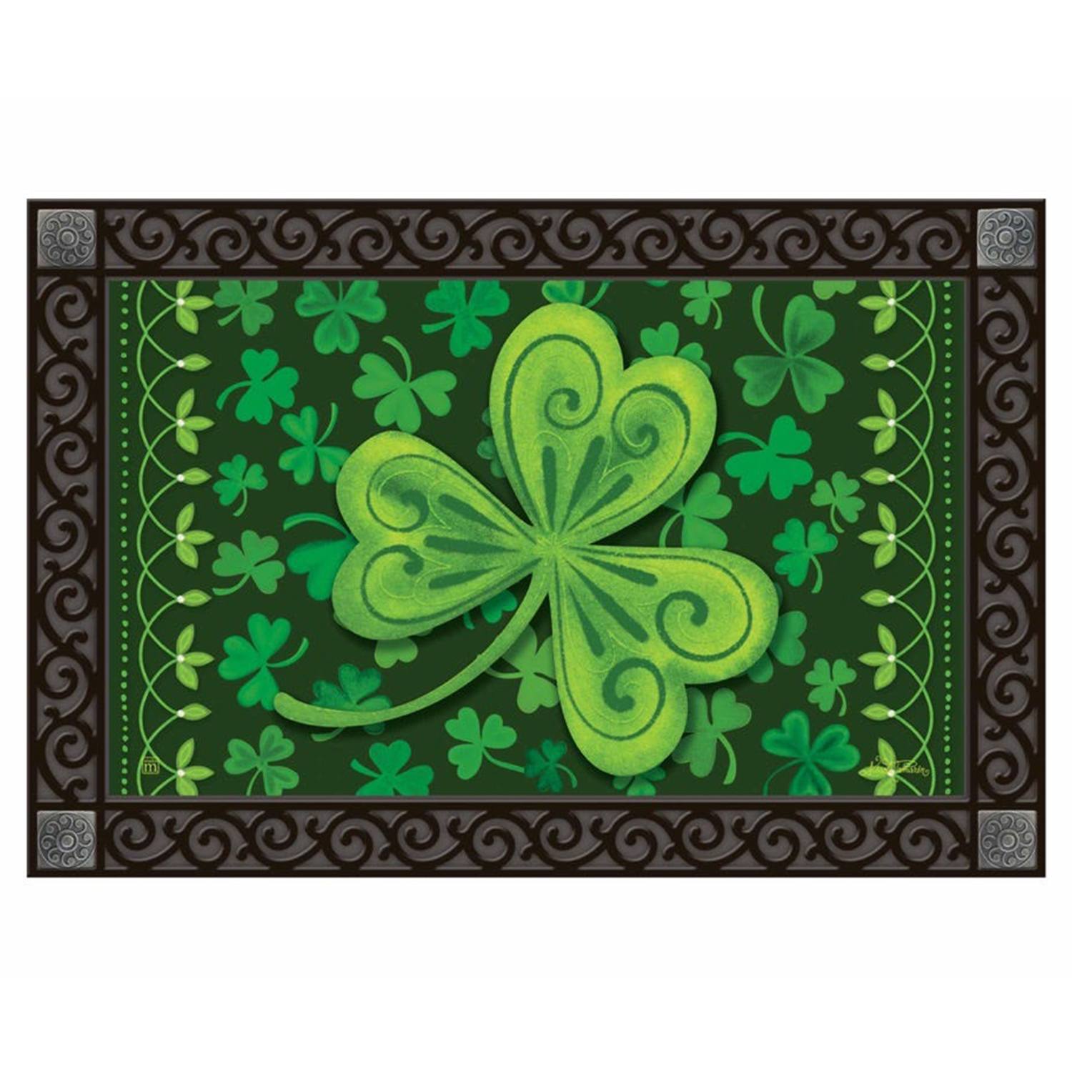 Shamrock Time Door Mat