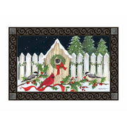 Christmas Cottage Door Mat