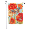 Magnet Works Garden Flag - Poppy Butterfly