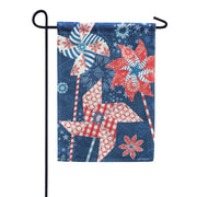 Magnet Works Garden Flag - Patriotic Pinwheels