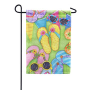 Magnet Works Garden Flag - Shades and Flip Flops