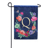 Boho Flowers Monogram Q Garden Flag