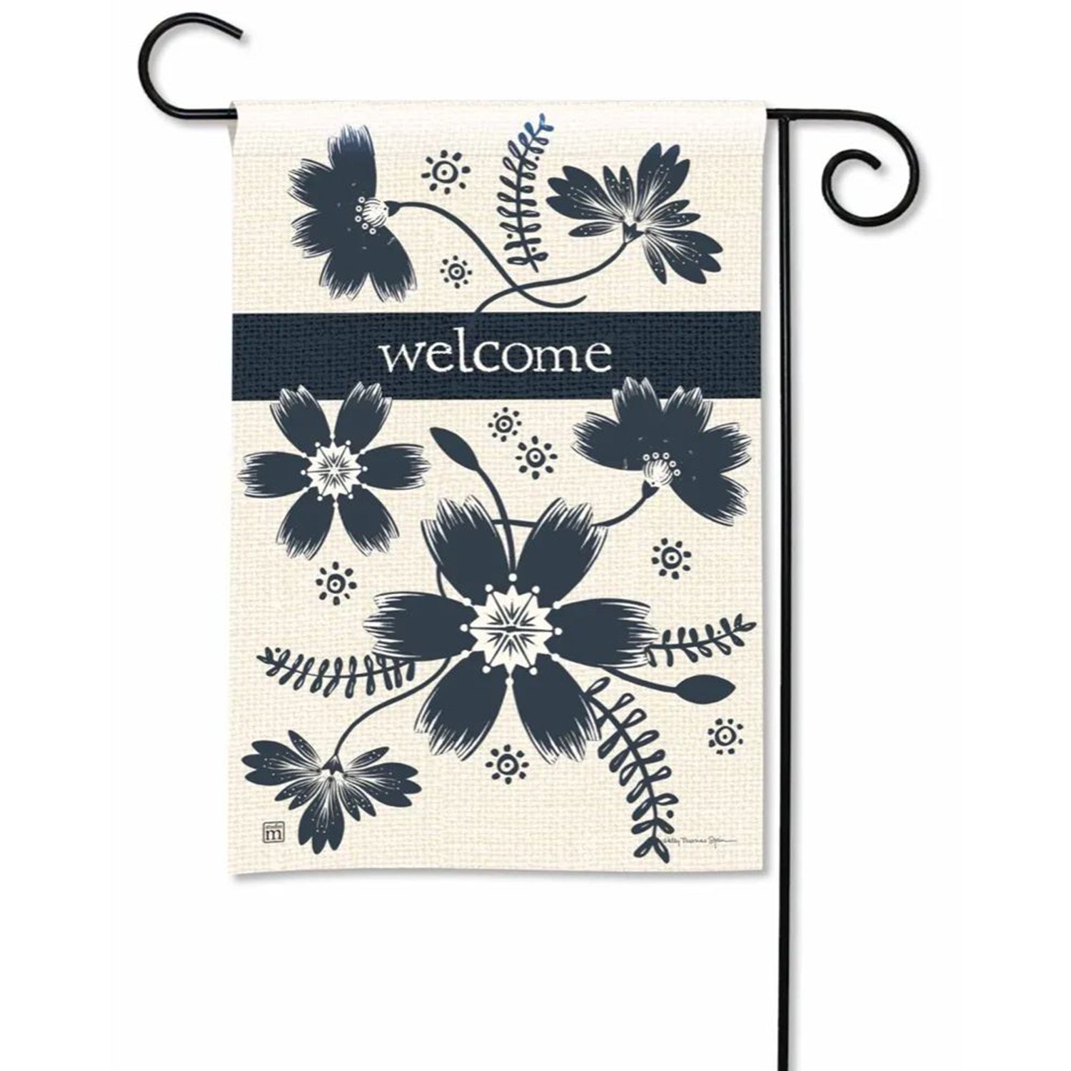 Magnet Works Always Flowers Garden Flag