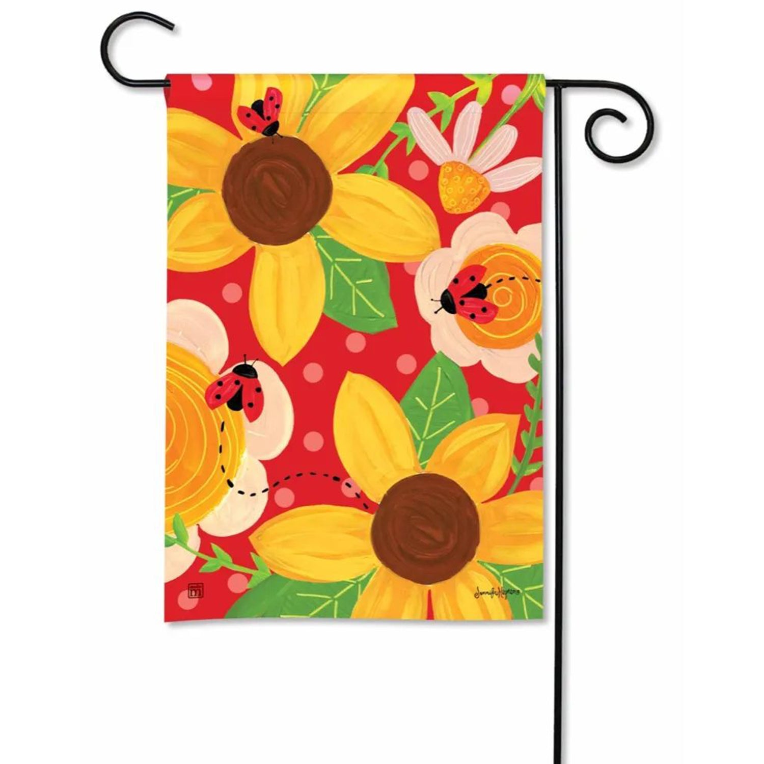 Magnet Works Bugs and Blooms Garden Flag